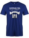 Opa T-Shirt – Superhelden ohne Umhang nennt man Opa Royalblau