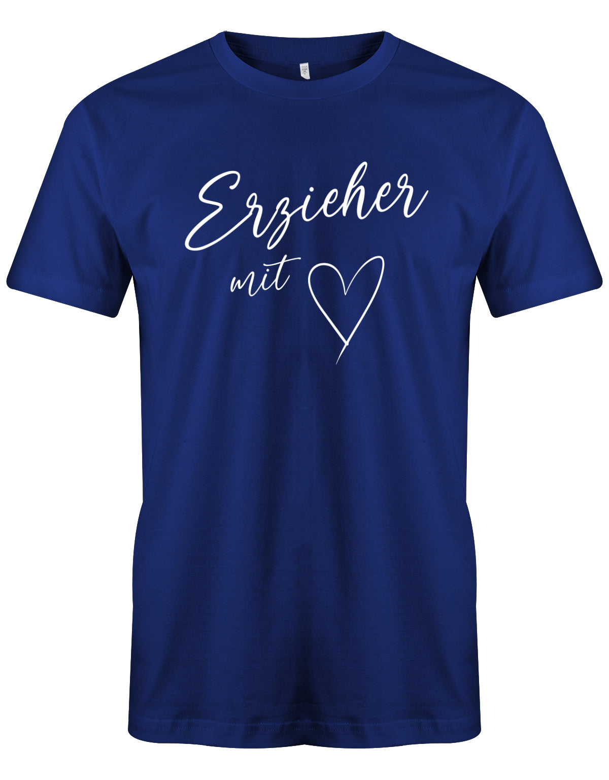 Erzieher Geschenk - Erzieher mit Herz - Männer T-Shirt Royalblau