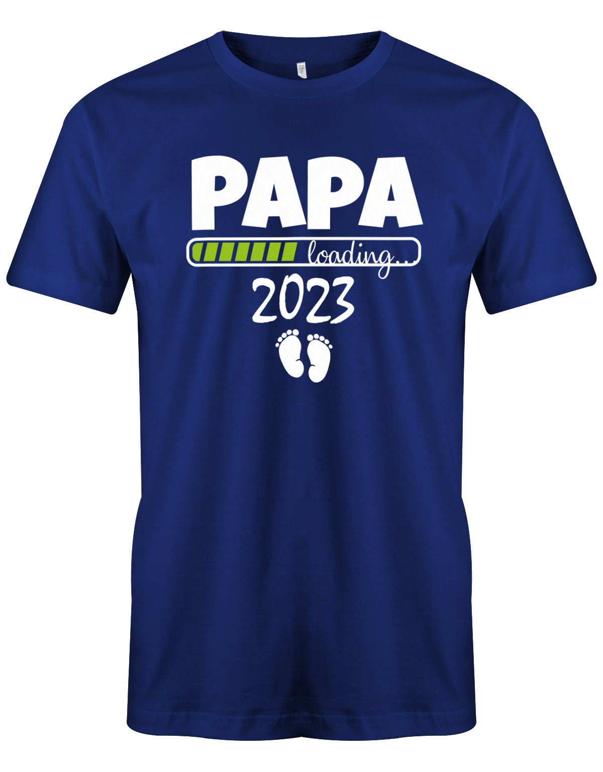 Papa loading 2023 - Geburt - Werdender Papa Shirt Herren Royalblau