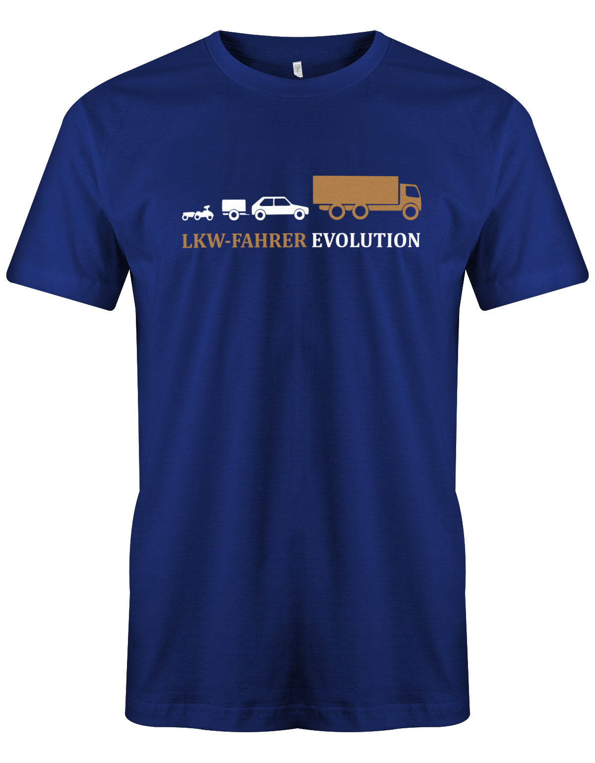Lkw-Fahrer Shirt - Lkw-Fahrer Evolution Royalblau