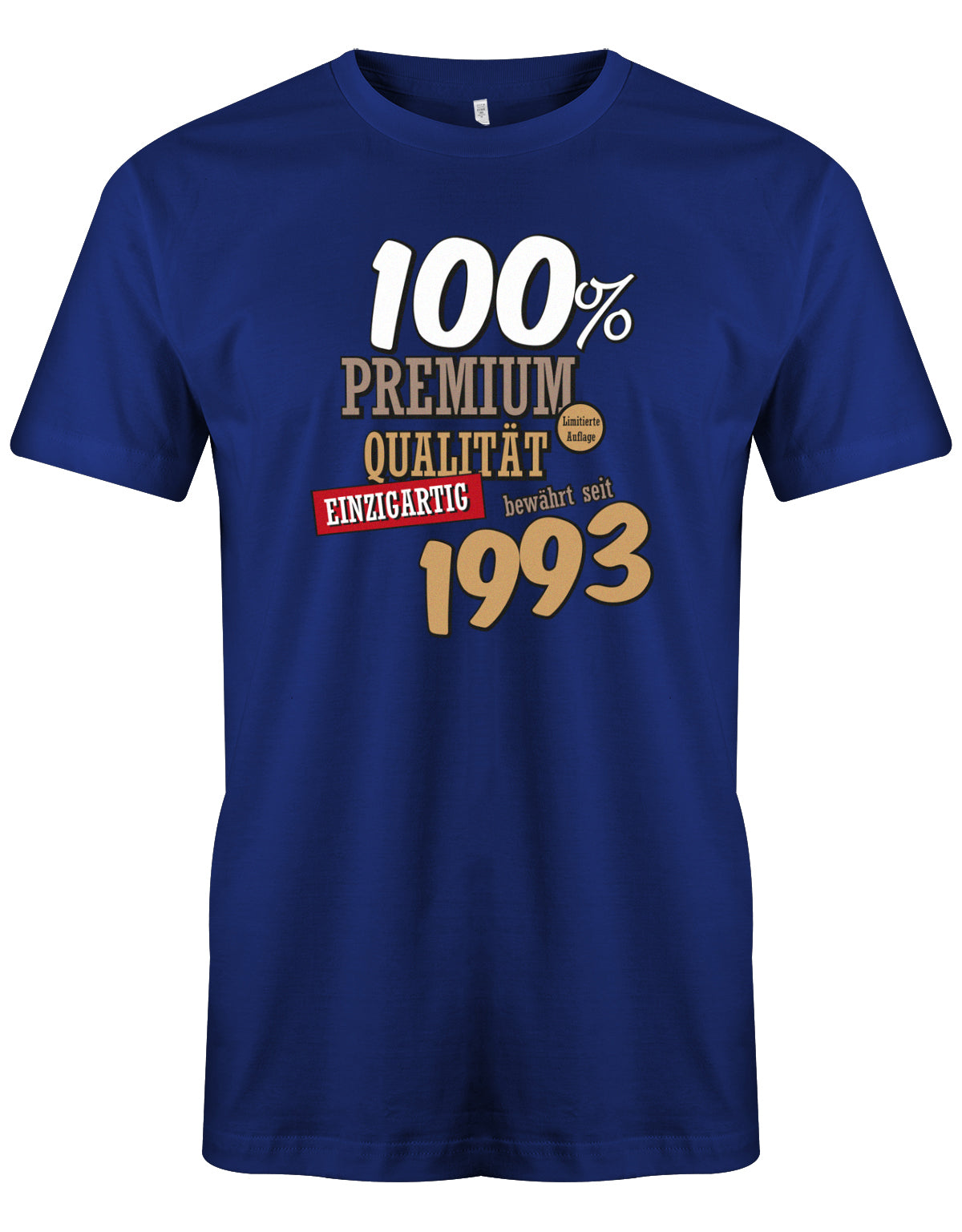 100 Prozent Premium Qualität seit 1993  - Jahrgang 1993 Geschenk Männer Shirt
