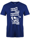 Ich bin der verrückte Dartspieler vor dem dich alle gewarnt haben - bedrucktes Dart Herren T-Shirt royalblau