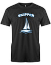 Skipper Segler - Segeln - Herren T-Shirt SChwarz