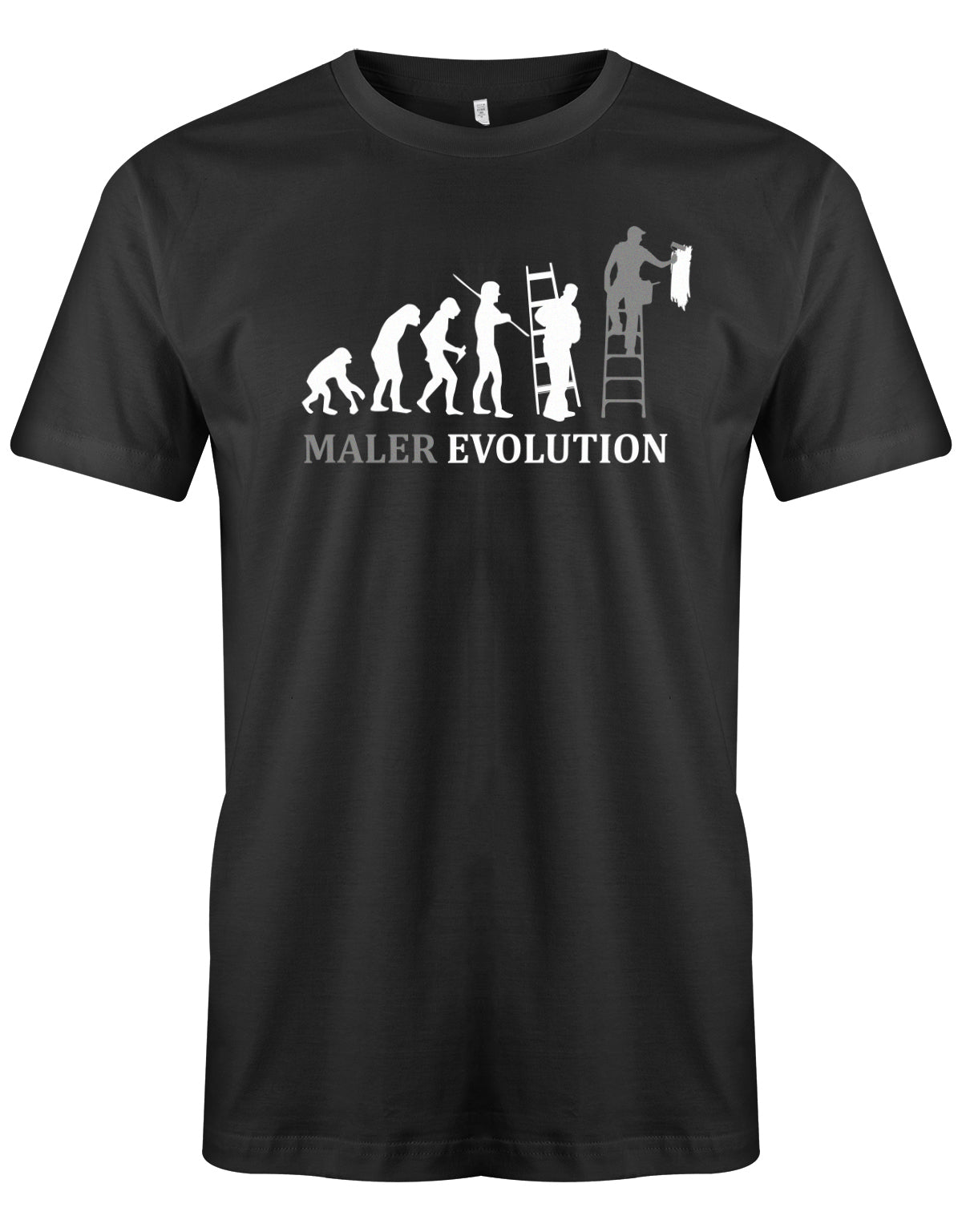 Maler und Lackierer Shirt - Maler Evolution SChwarz