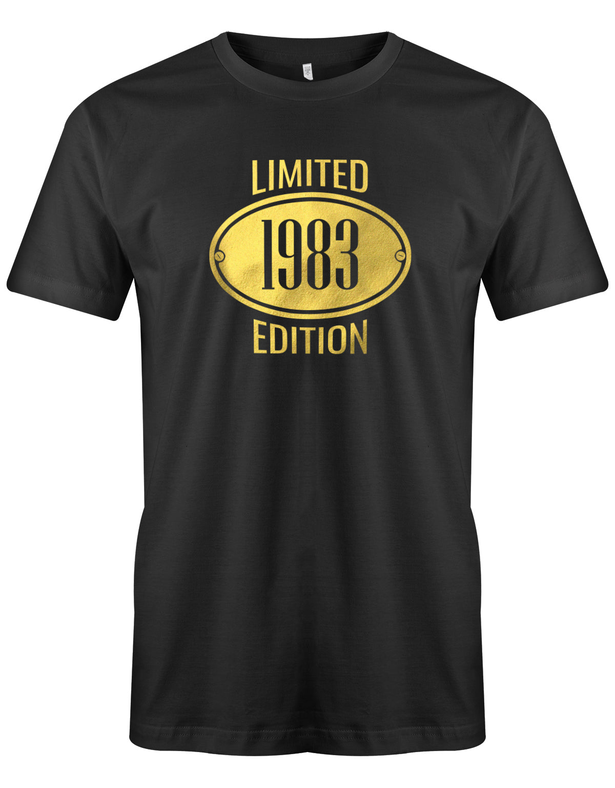 Limited Edition Gold 1983 - T-Shirt 40 Geburtstag Männer myShirtStore Schwarz