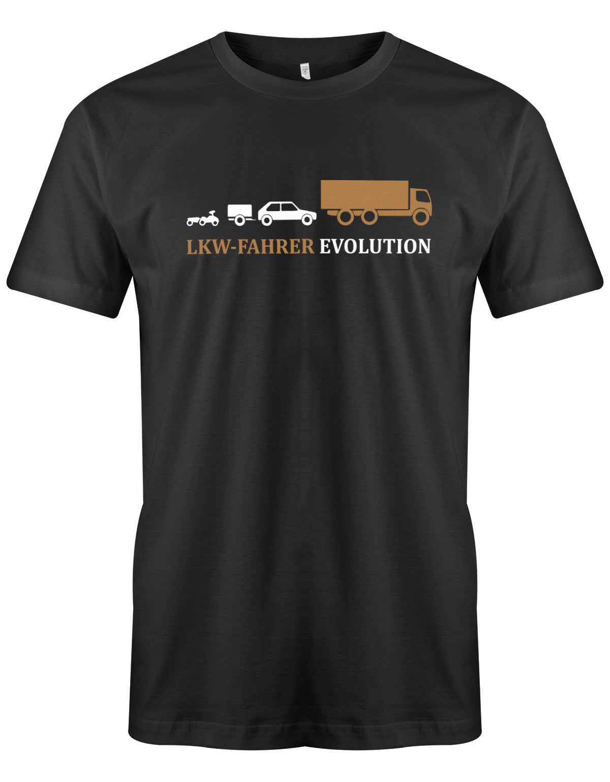 Lkw-Fahrer Shirt - Lkw-Fahrer Evolution Schwarz