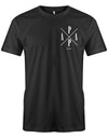 Papa Shirt Minimal seit Dein Wunschjahr personalisiert mit Geburtsjahr vom Kind myShirtStore Schwarz