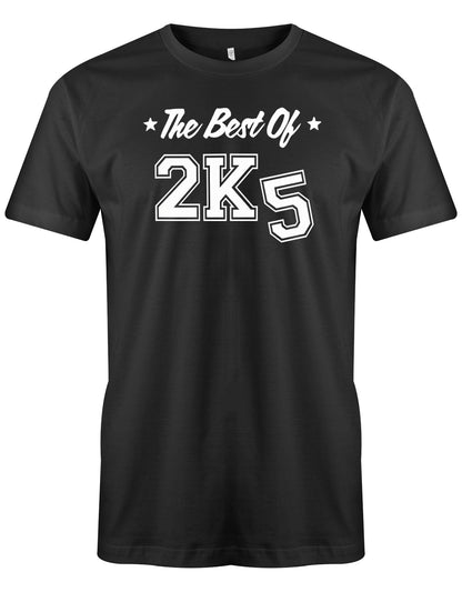 Lustiges T-Shirt zum 18. Geburtstag für Jungen. Bedruckt mit: The best of 2005 - abgekürzt in The best of 2K 5. Das T Shirt 18 Geburtstag Junge Lustig ist ein tolles Geschenk für alle 18 Jährigen. Geschenk zum 18 geburtstag Jungen ✓ 2005 geburtstag Junge ✓ 18 Geburtstag tshirt ✓ shirt geburtstag 18 Schwarz