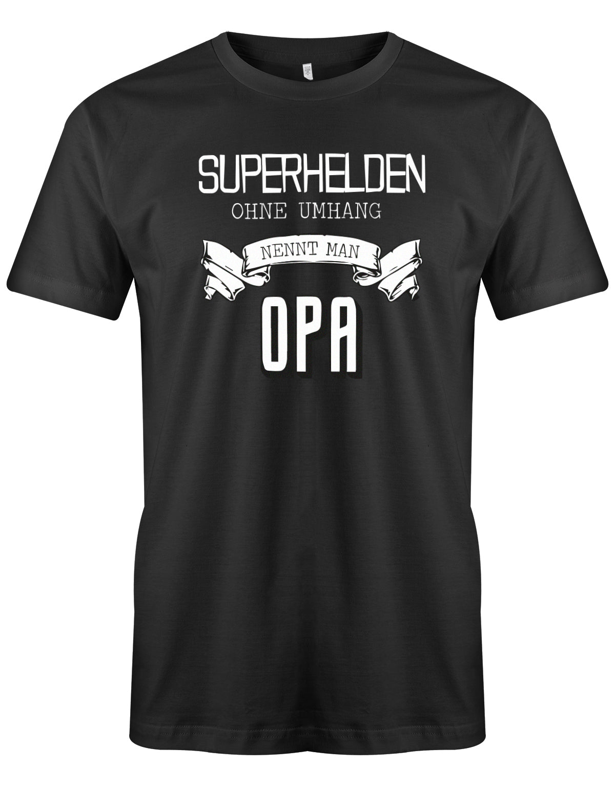 Opa T-Shirt – Superhelden ohne Umhang nennt man Opa Schwarz