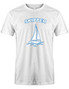 Skipper Segler - Segeln - Herren T-Shirt Weiss