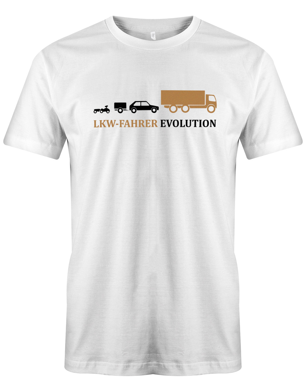 Lkw-Fahrer Shirt - Lkw-Fahrer Evolution Weiss