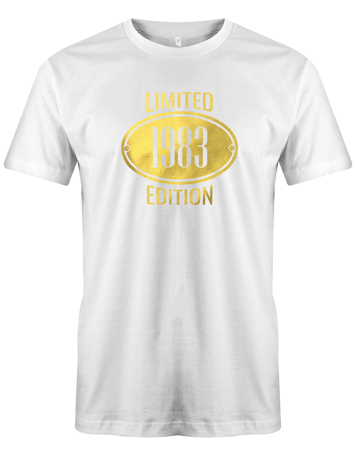 Limited Edition Gold 1983 - T-Shirt 40 Geburtstag Männer myShirtStore Weiss