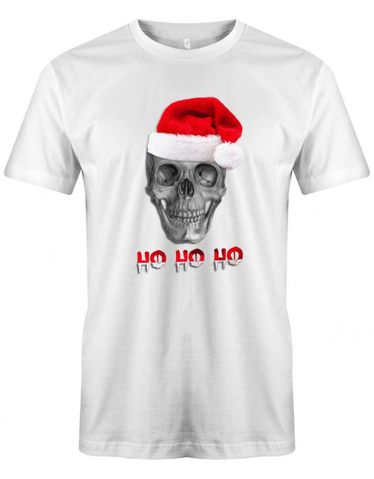 Weihnachtsmann Totenkopf - Ho Ho Ho - Weihnachten - Herren T-Shirt