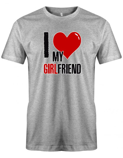 I Love my Girlfriend - Partner - Herren T-Shirt
