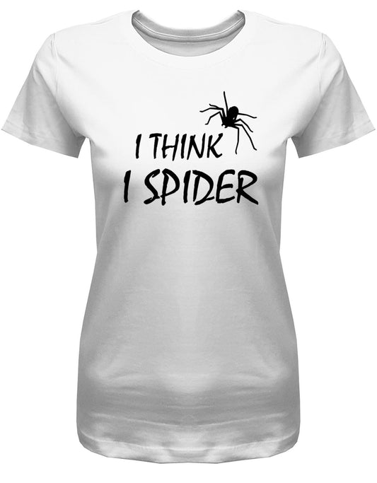 i-think-i-spider-damen-shirt-Weiss