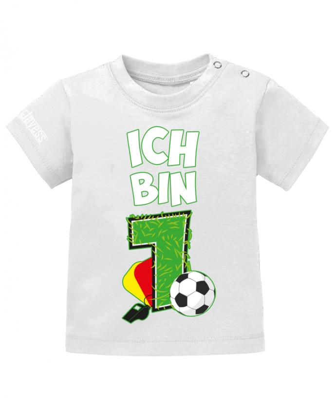 ich-bin-1-fussball-baby-shirt-weiss