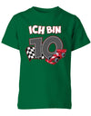 ich-bin-10-autorennen-rennwagen-geburtstag-rennfahrer-kinder-shirt-gruen