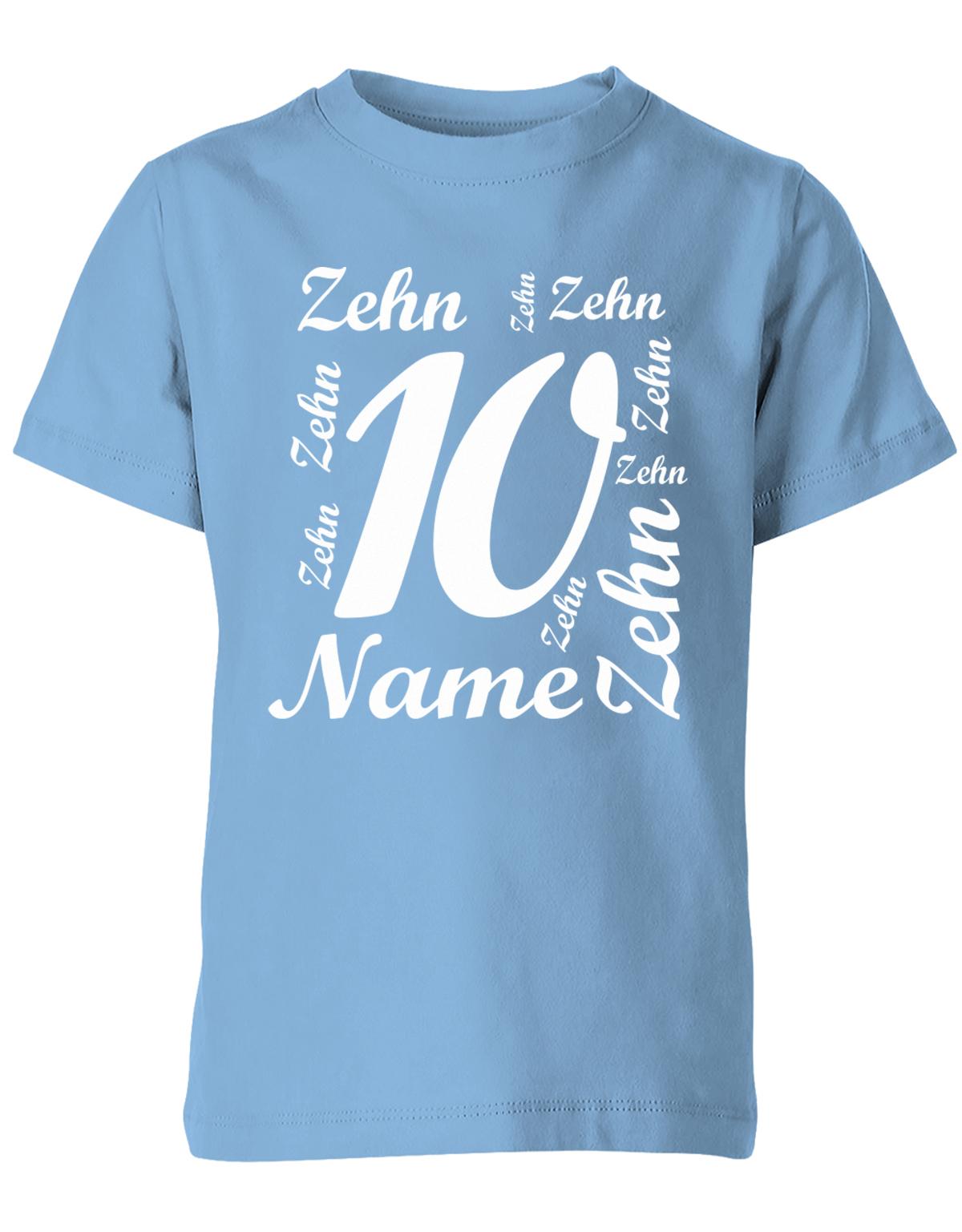 ich-bin-10-viele-zehnen-mit-name-geburtstag-kinder-shirt-hellblau