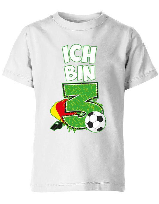 ich-bin-3-fussball-rote-gelbe-karte-geburtstag-fussballer-shirt-kinder-shirt-weiss