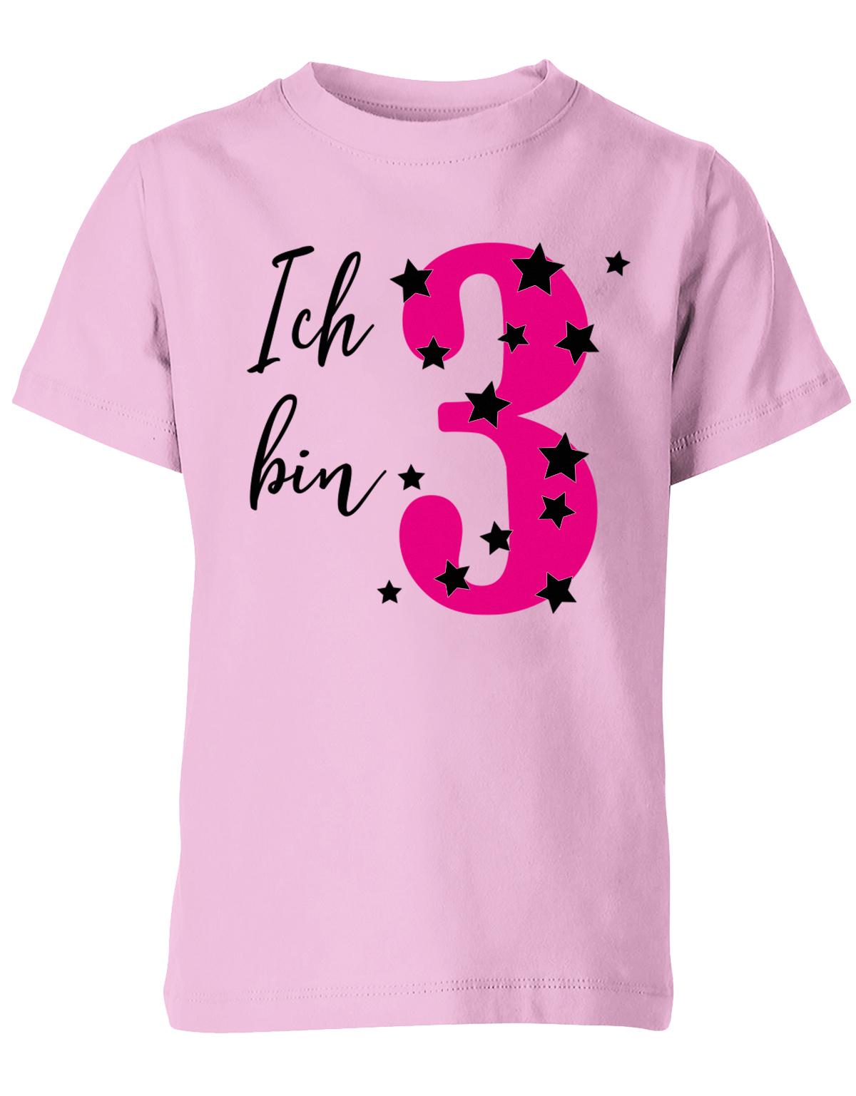 ich-bin-3-sterne-sternchen-geburtstag-kinder-shirt-rosa