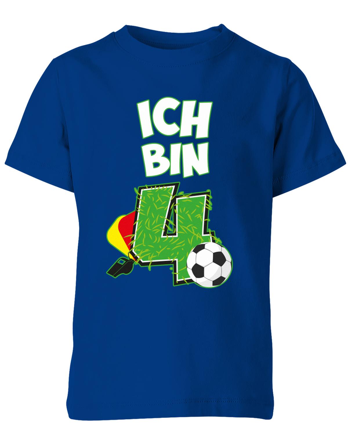 ich-bin-4-fussball-rote-gelbe-karte-geburtstag-fussballer-shirt-kinder-shirt-royalblau