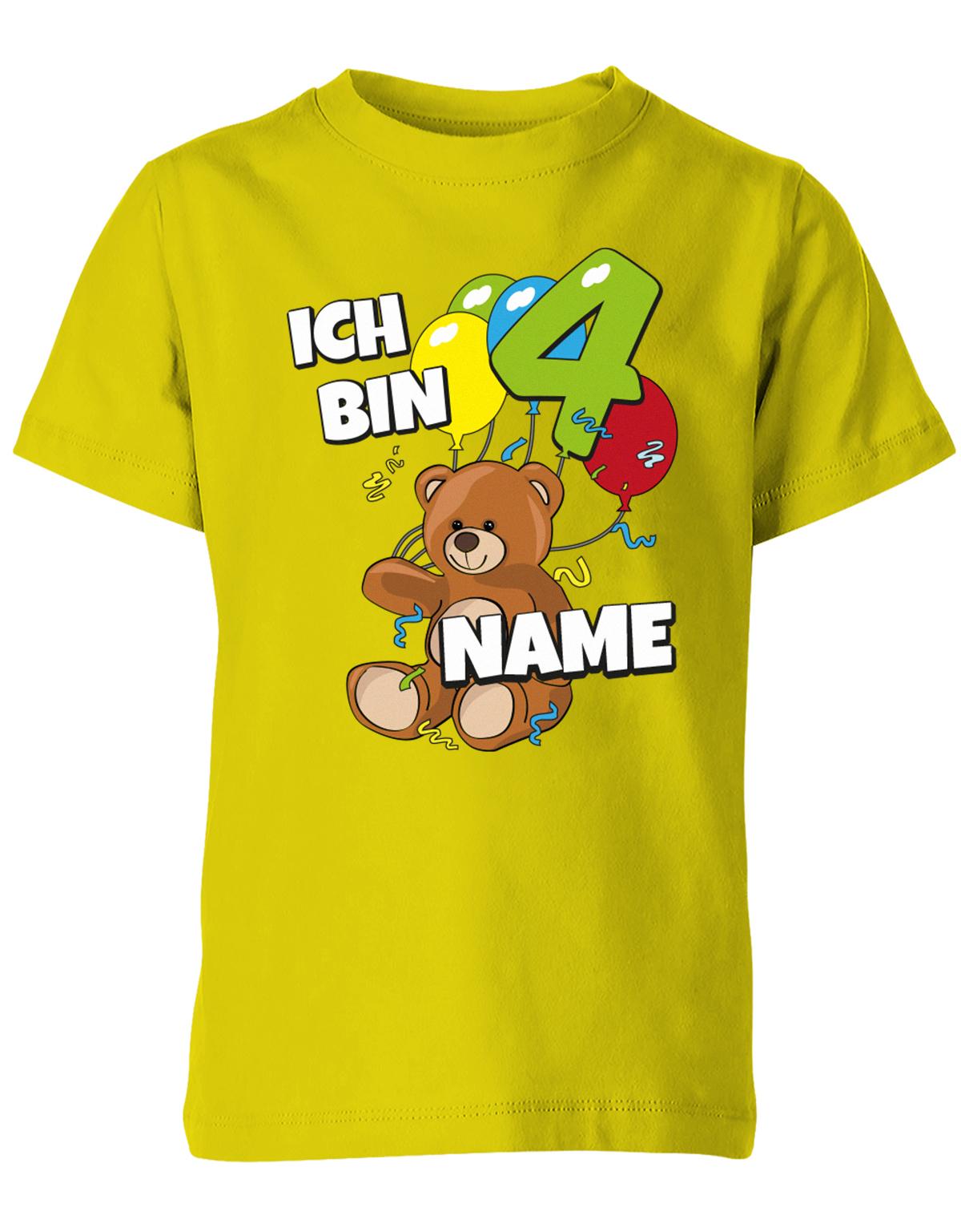 ich-bin-4-teddy-luftballons-kinder-shirt-gelb