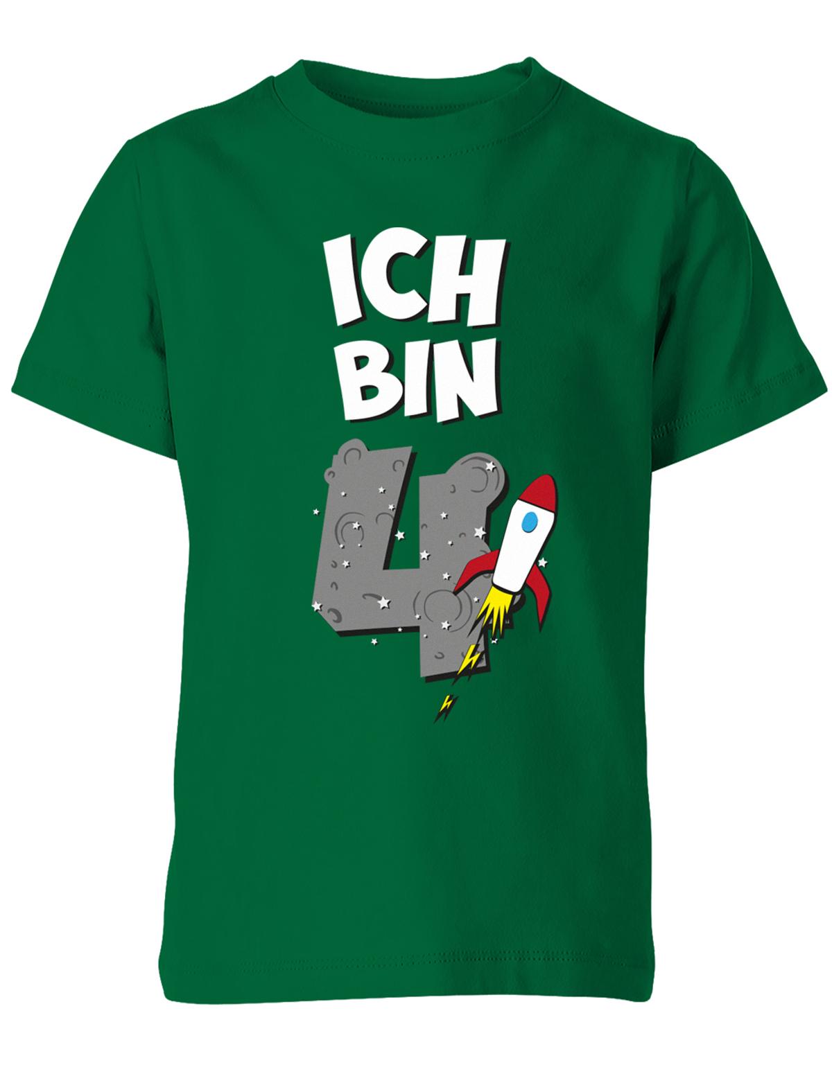 ich-bin-4-weltraum-rakete-planet-geburtstag-kinder-shirt-gruen