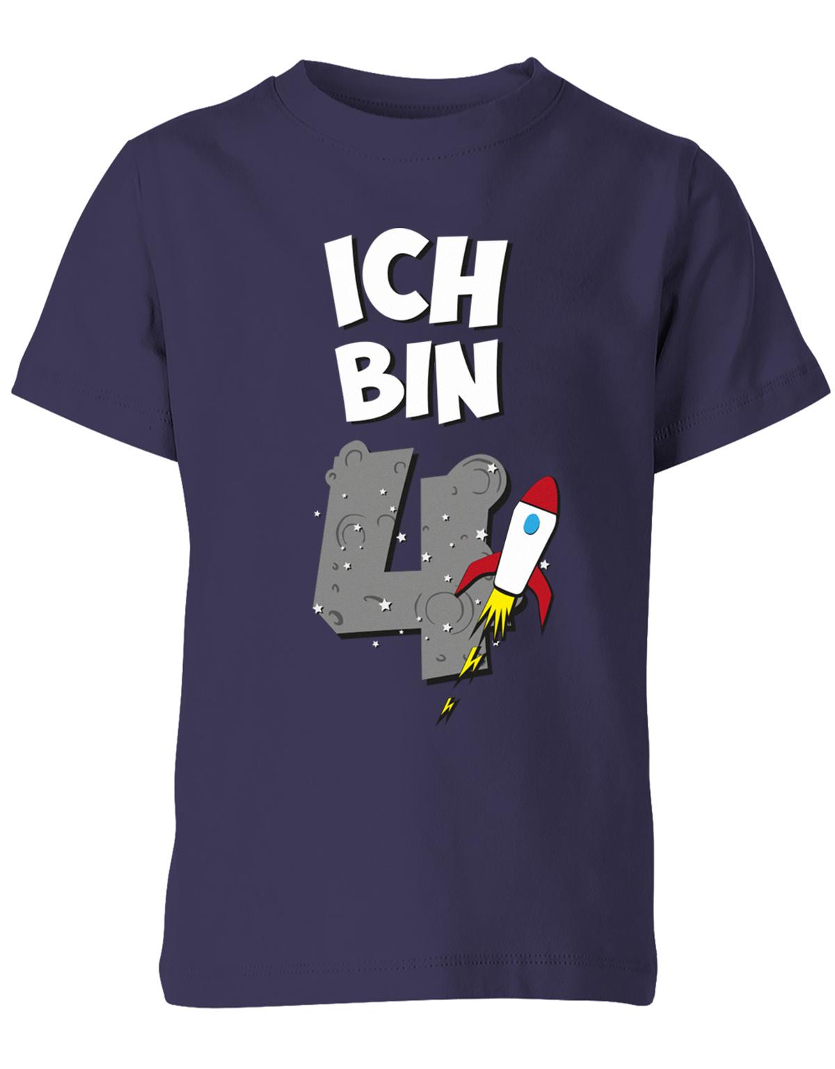 ich-bin-4-weltraum-rakete-planet-geburtstag-kinder-shirt-navy