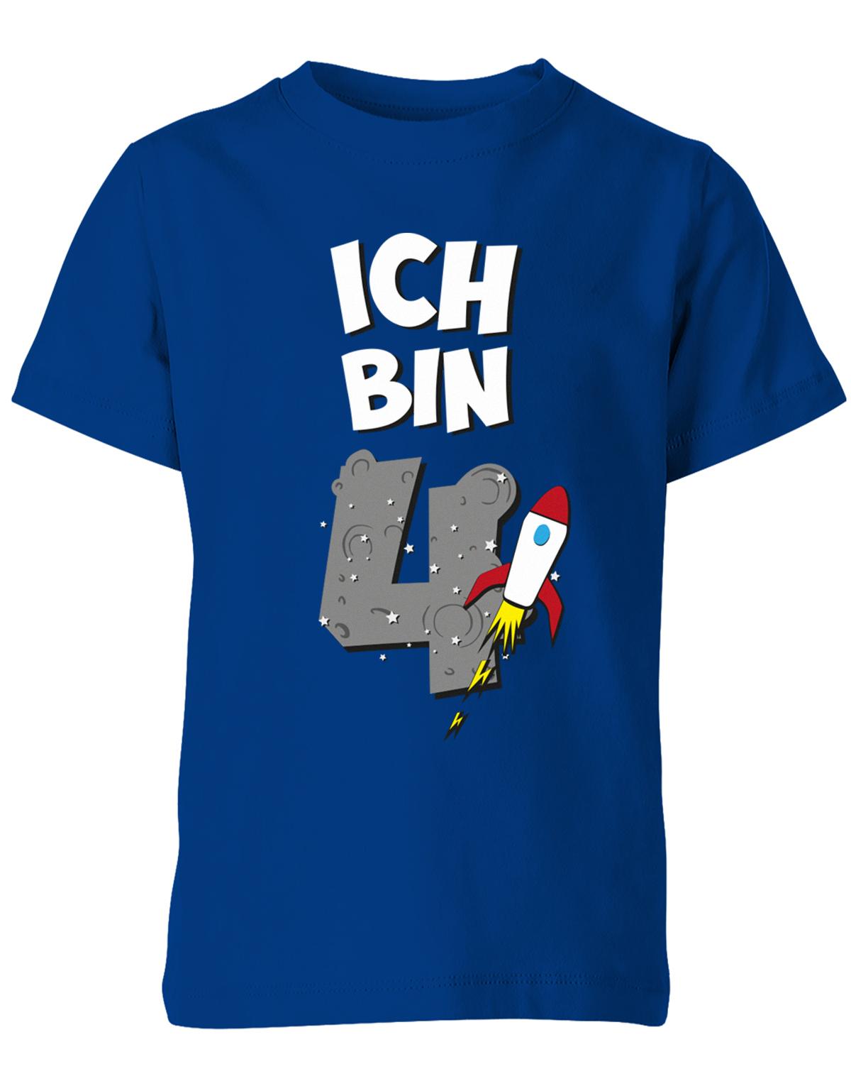 ich-bin-4-weltraum-rakete-planet-geburtstag-kinder-shirt-royalblau