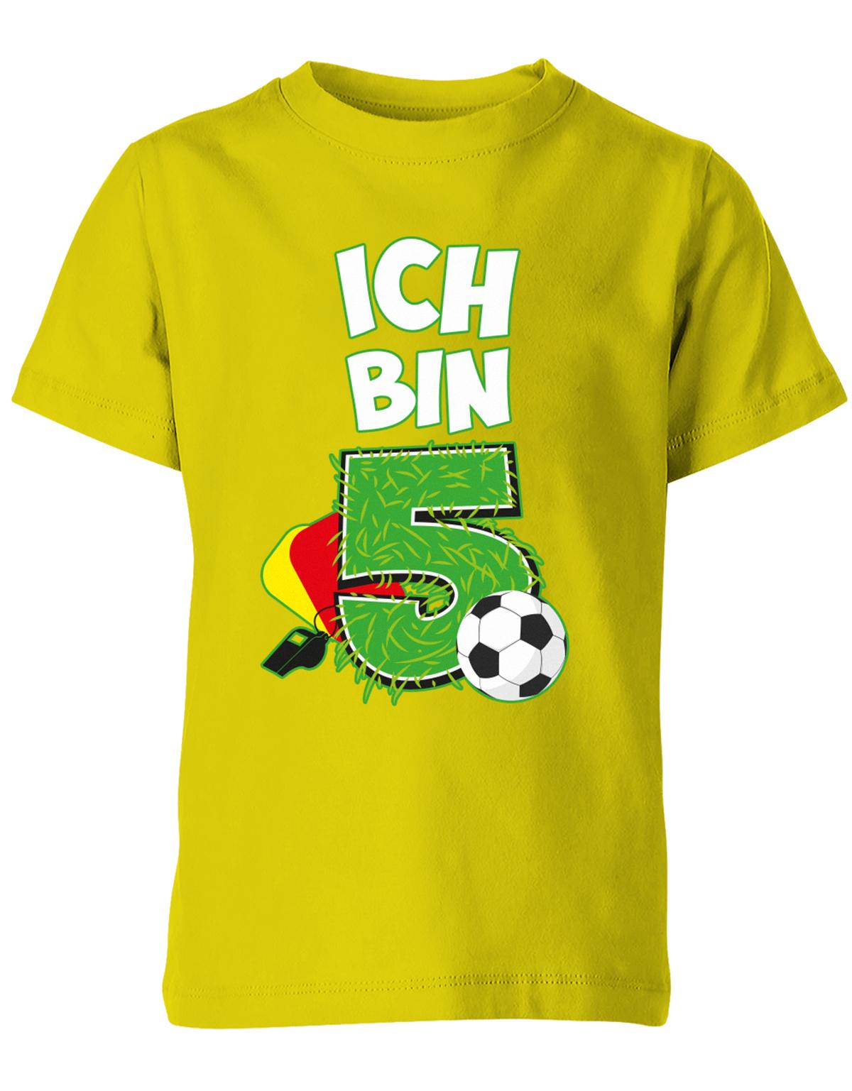 ich-bin-5-fussball-rote-gelbe-karte-geburtstag-fussballer-shirt-kinder-shirt-gelb