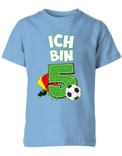 ich-bin-5-fussball-rote-gelbe-karte-geburtstag-fussballer-shirt-kinder-shirt-hellblau