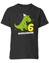 ich-bin-6-Dinosaurier-t-rex-wunschname-geburtstag-kinder-shirt-schwarz