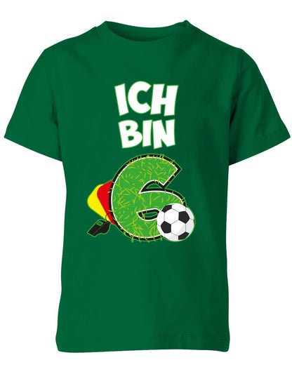 ich-bin-6-fussball-rote-gelbe-karte-geburtstag-fussballer-shirt-kinder-shirt-gruen