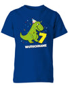 ich-bin-7-Dinosaurier-t-rex-wunschname-geburtstag-kinder-shirt-royalblau