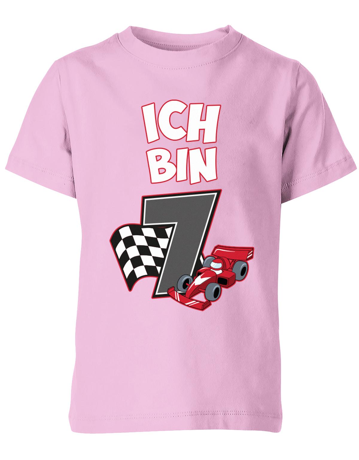 ich-bin-7-autorennen-rennwagen-geburtstag-rennfahrer-kinder-shirt-rosa