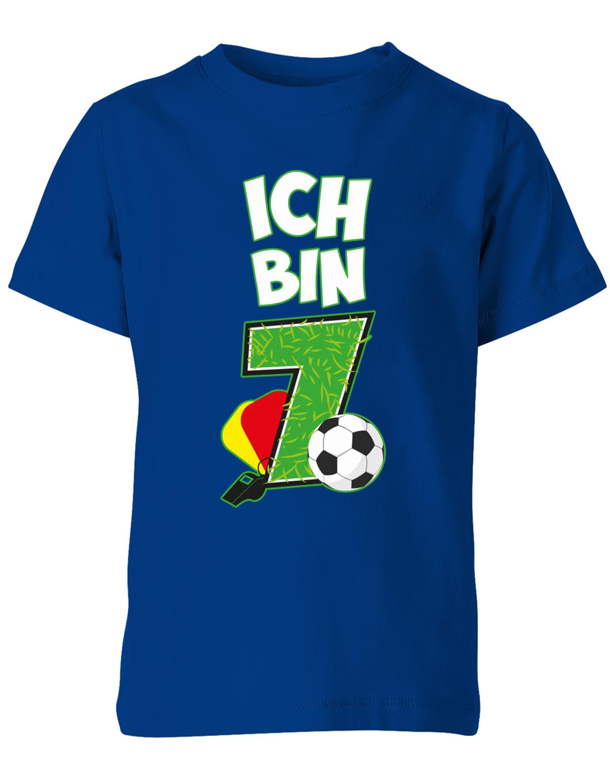 ich-bin-7-fussball-rote-gelbe-karte-geburtstag-fussballer-shirt-kinder-shirt-royalblau