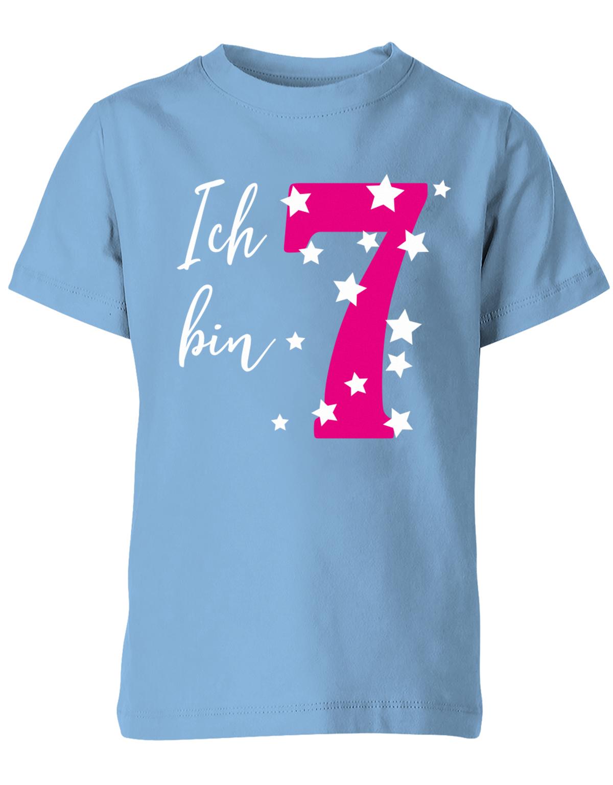 ich-bin-7-sterne-sternchen-geburtstag-kinder-shirt-hellblau