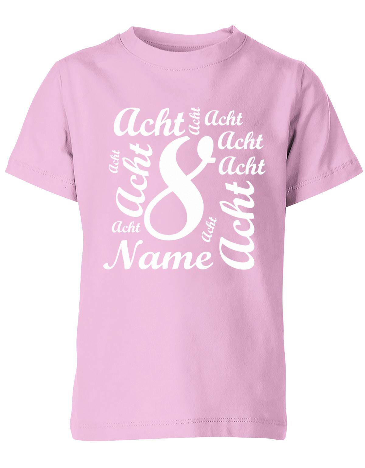 ich-bin-8-viele-achten-mit-name-geburtstag-kinder-shirt-rosa