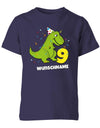 ich-bin-9-Dinosaurier-t-rex-wunschname-geburtstag-kinder-shirt-navy