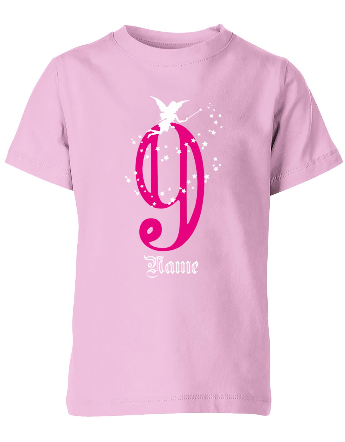 ich-bin-9-fee-glitzer-mit-name-geburtstag-kinder-shirt-rosa