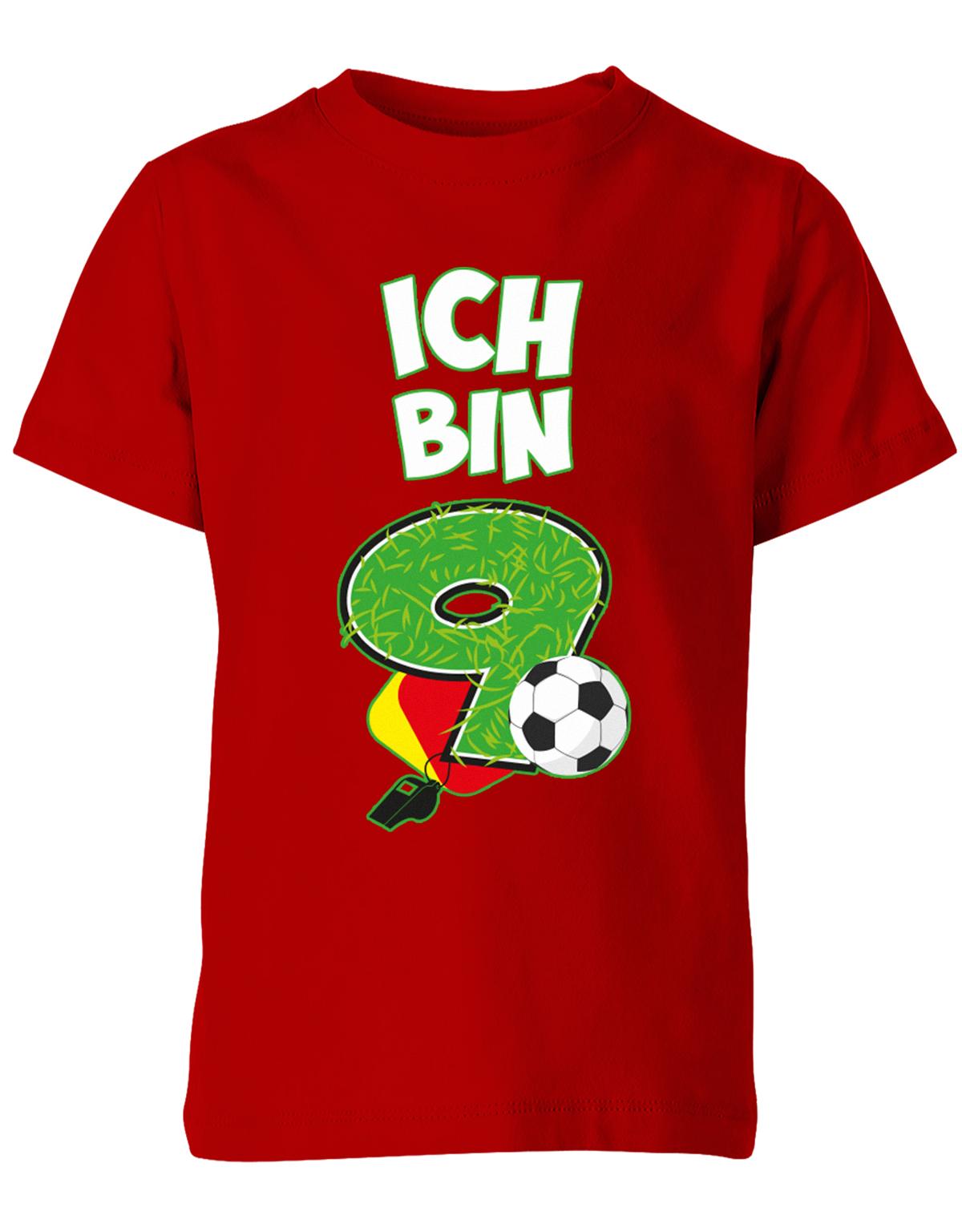ich-bin-9-fussball-rote-gelbe-karte-geburtstag-fussballer-shirt-kinder-shirt-rot