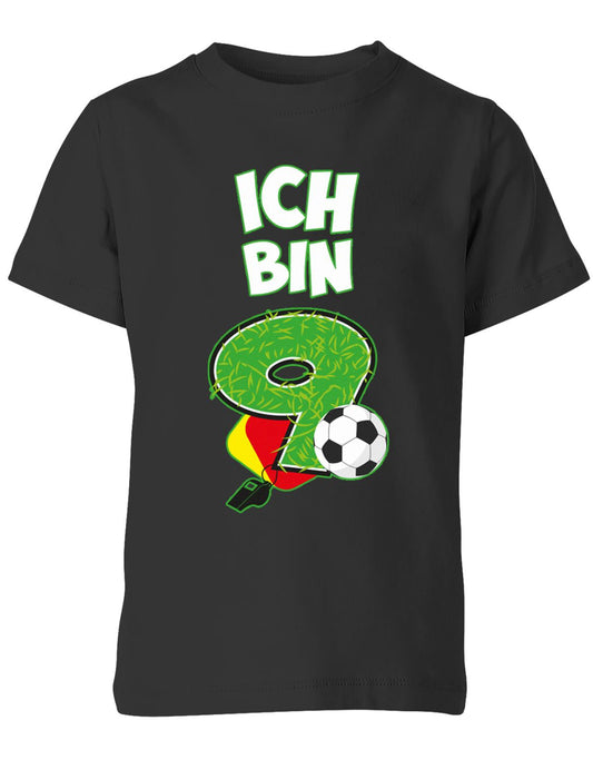 ich-bin-9-fussball-rote-gelbe-karte-geburtstag-fussballer-shirt-kinder-shirt-schwarz