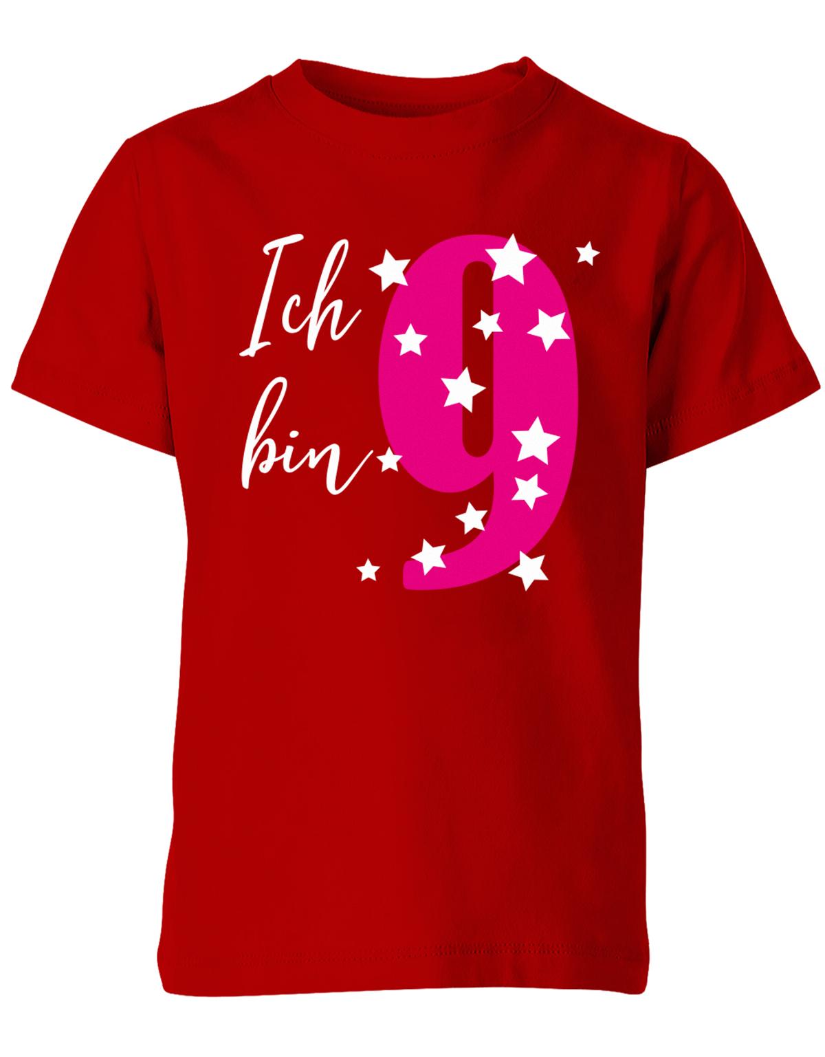 ich-bin-9-sterne-sternchen-geburtstag-kinder-shirt-rot