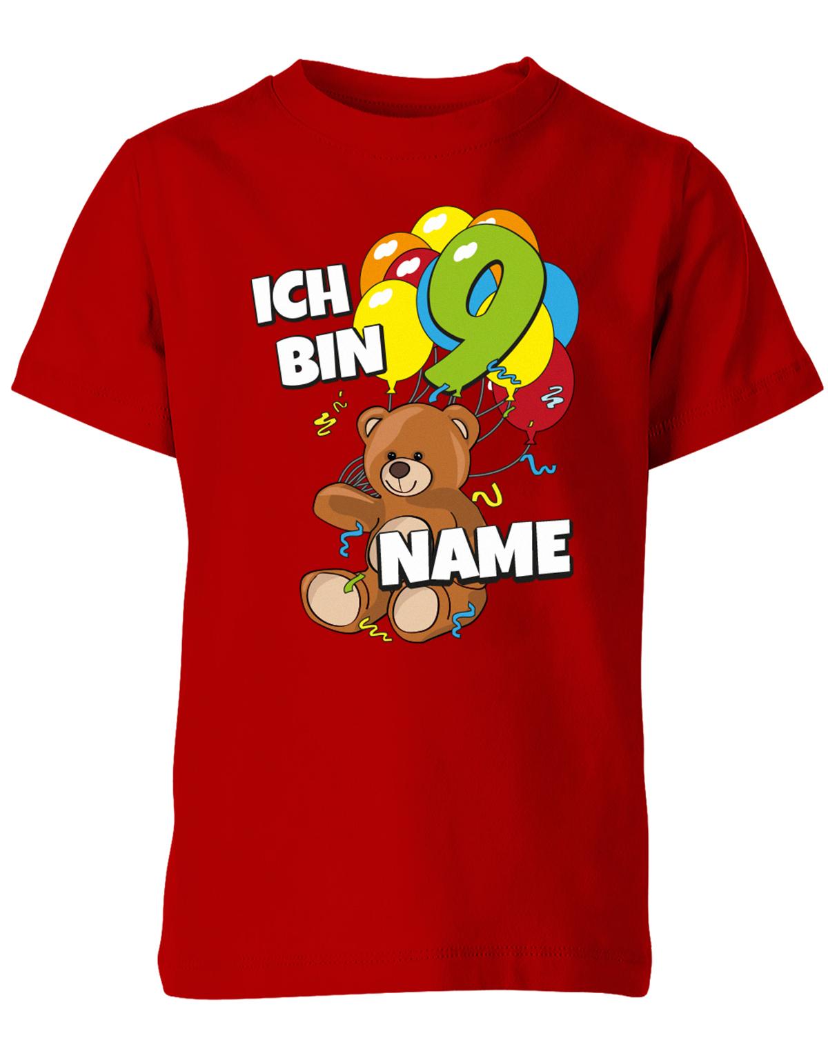 ich-bin-9-teddy-luftballons-kinder-shirt-rot