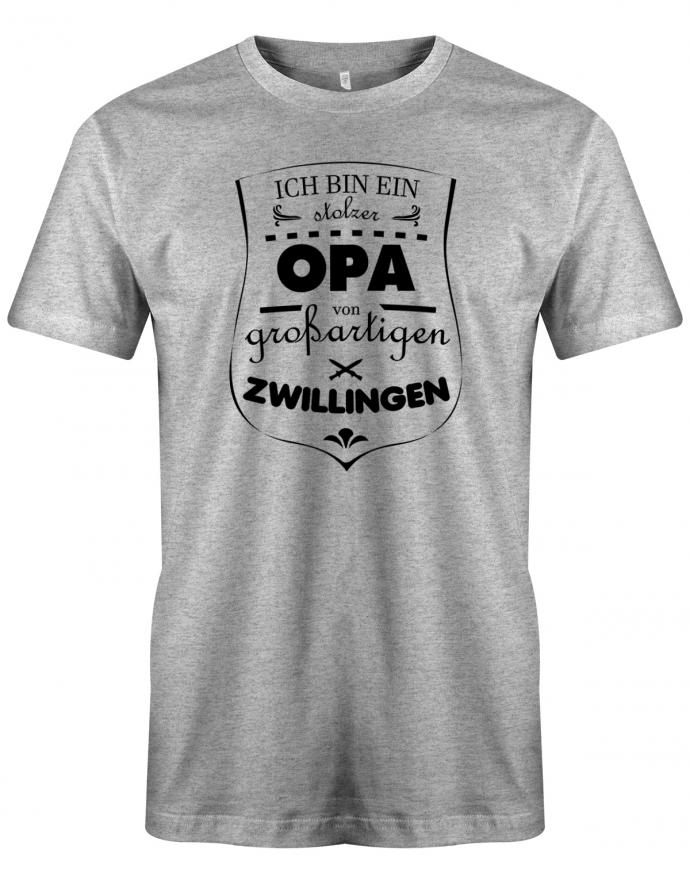 ich-bin-ein-stolzer-opa-zwillingen-herren-shirt-grau