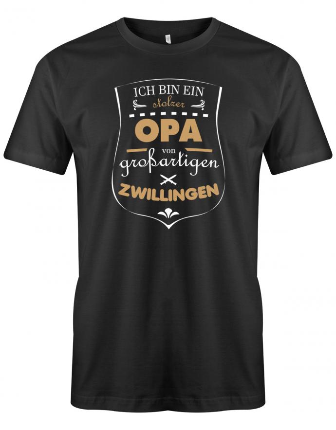 ich-bin-ein-stolzer-opa-zwillingen-herren-shirt-schwarz