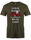 Opa T-Shirt – Ich bin ein tätowierter Opa wie ein normaler Opa, aber viel coole mit 2 Skelett Schädel. ArmyV