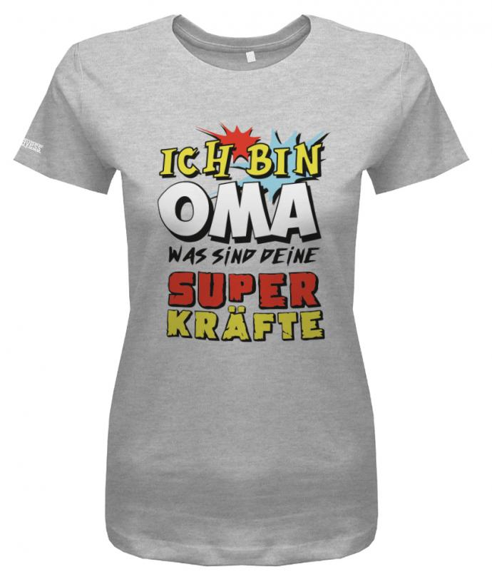 ich-bin-oma-superkraefte-damen-shirt-grau