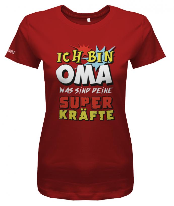ich-bin-oma-superkraefte-damen-shirt-rot