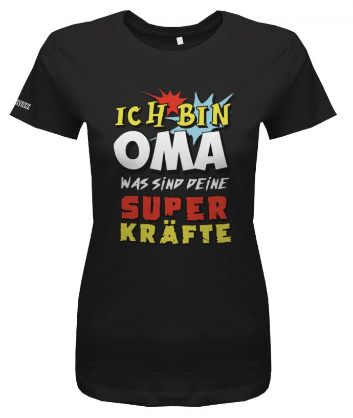 ich-bin-oma-superkraefte-damen-shirt-schwarz